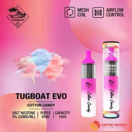 Tugboat EVO – Cotton Candy 4500 Puffs Product Image
