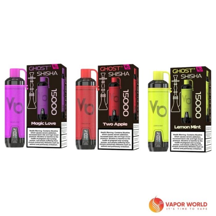 Ghost Shisha 15000 Puffs Disposable Vapes Three Flavors
