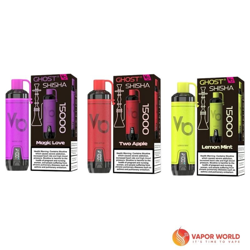 Ghost Shisha 15000 Puffs Disposable Vapes Three Flavors