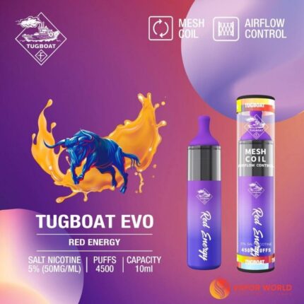 Tugboat EVO - Red Energy 4500 Puffs Product Image