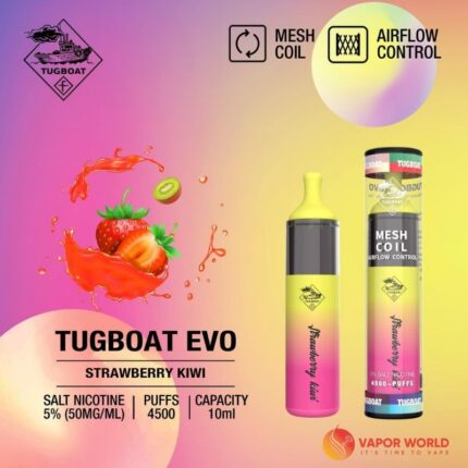 Tugboat EVO - Strawberry Kiwi 4500 Puffs Product Image