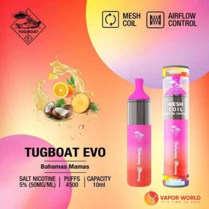 Tugboat EVO – Bahamas Mamas 4500 Puffs (Disposable) Product Image