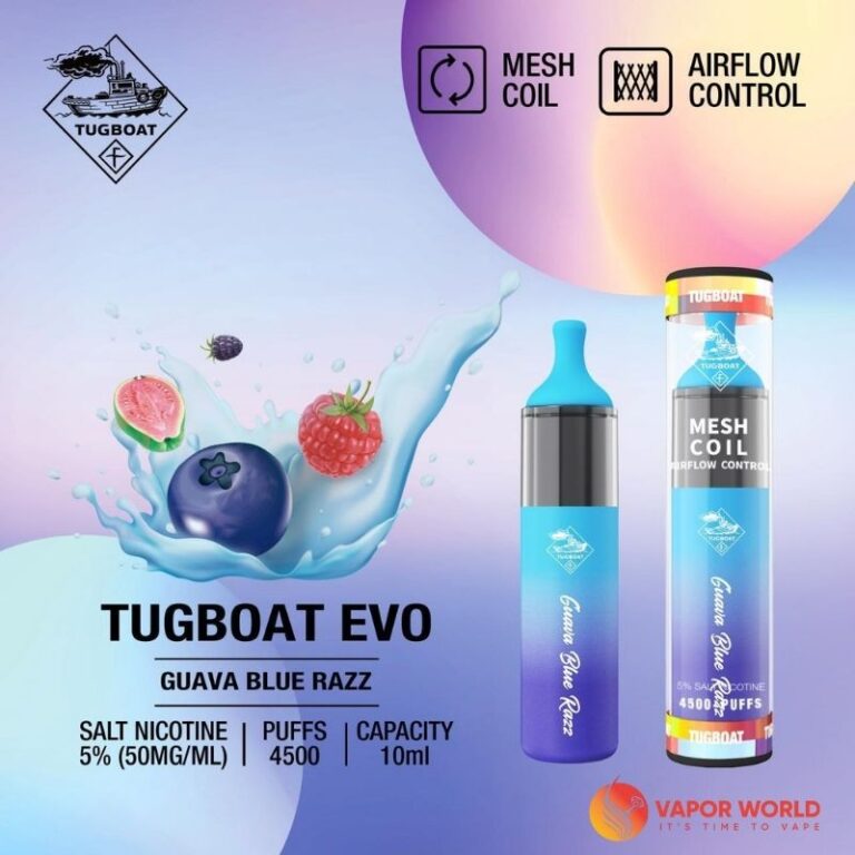 Tugboat EVO – Guava Blue Razz 4500 Puffs Product Image