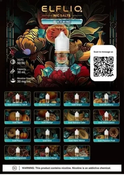 Elfliq Nic Salts 30ml E-Liquid 30mg Category Image
