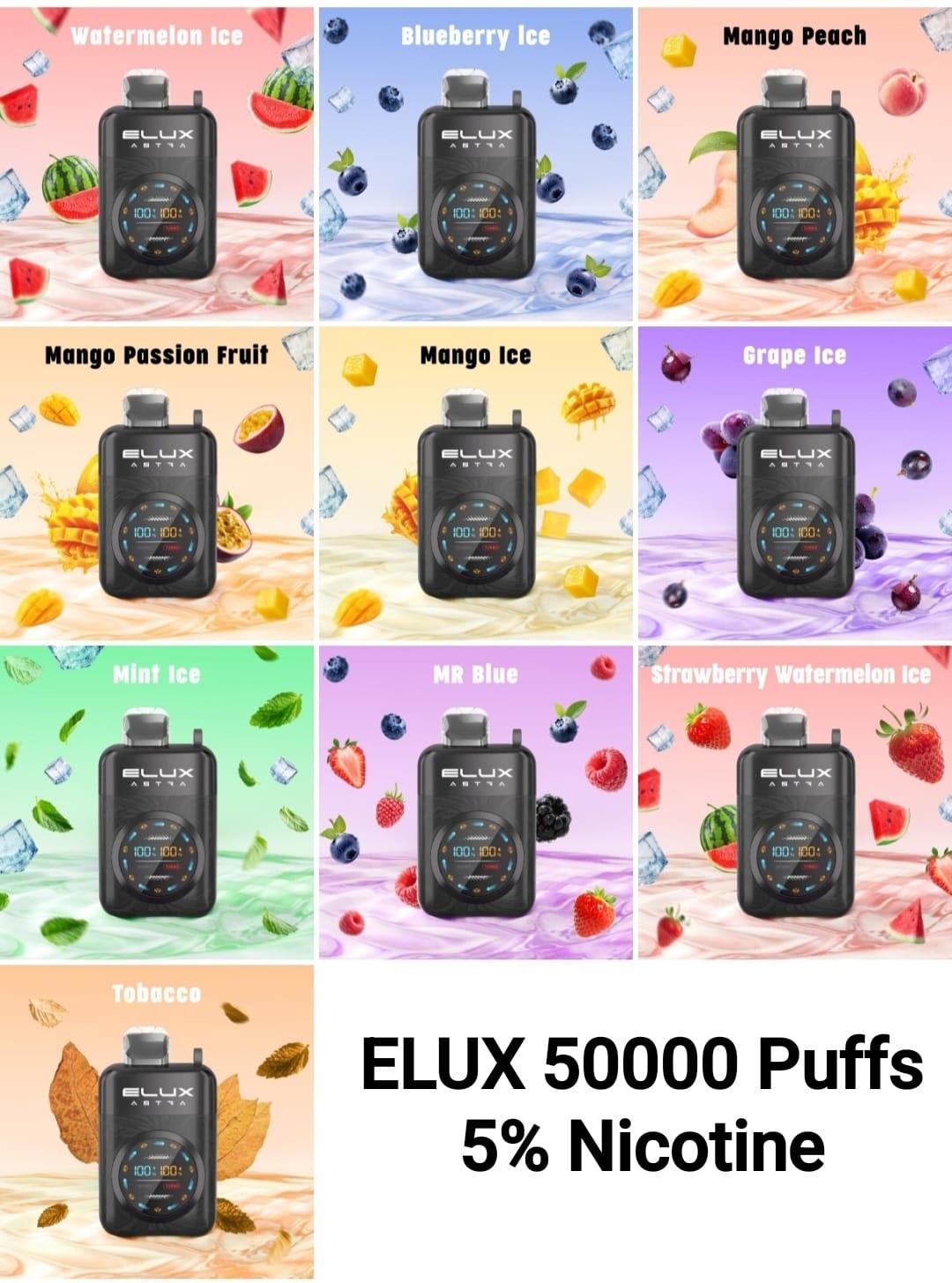 ELUX Astra 50k Puffs- 50MG